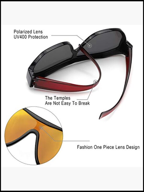 Polarized Fit Over Sunglasses with UV Protection for Fishing main image 5